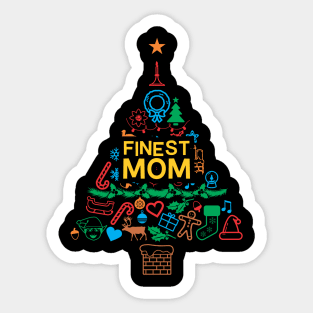 Finest Mom Gift - Xmas Tree 2 - Christmas Sticker